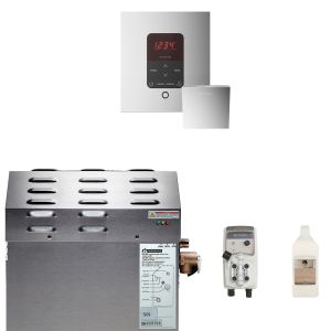 Mr Steam MS 225EC1 - 7.5kW Steam Bath Generator with  AromaSteam System Eucalyptus Oil iTPlus Round Control in Polished Chrome