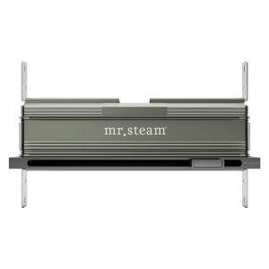104480ST - Mr Steam Linear 16 in. W. Steamhead with AromaTherapy Reservoir in Satin Steel