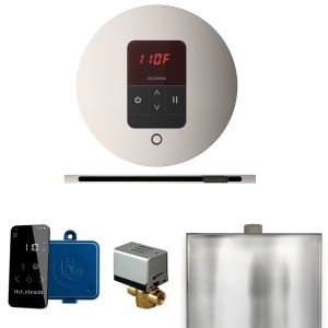 BBRLPN - Mr Steam Basic Butler Steam Shower w/Round iTempo Control and Linear Steamhead in Polished Nickel