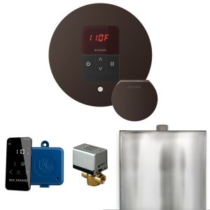 BBROB - Mr Steam Basic Butler Steam Shower Pkg w/Round iTempo Control and Steamhead in OilRubBronze