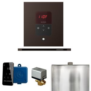 BBSLOB - Mr Steam Basic Butler Steam Shower Pkg w/Square iTempo Control and Linear Steamhead in OilRubBronze