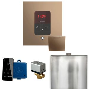 BBSNB - Mr Steam Basic Butler Steam Shower w/Square iTempo Control and Linear Steamhead in Nouveau Bronze