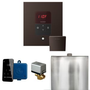BBSOB - Mr Steam Basic Butler Steam Shower Pkg w/Square iTempo Control and Linear Steamhead in OilRubBronze