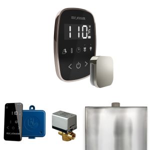 BFBKPN - Mr Steam ButlerFlex Steam Shower Ctrl Pkg w/TempoFlex Control and Steamhead in Black Polished Nickel