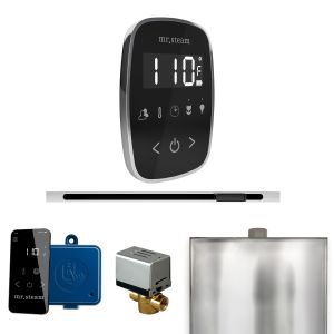 BFLBKPC - Mr Steam ButlerFlex Steam Shower w/TempoFlex Control and Linear Steamhead in Black Polished Chrome