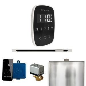 BFLBKWH - Mr Steam ButlerFlex Steam Shower Ctrl Pkg w/TempoFlex Control and Linear Steamhead in Black White