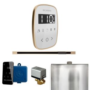 BFLWHBB - Mr Steam ButlerFlex Steam Shower w/TempoFlex Control and Linear Steamhead in White Brushed Bronze