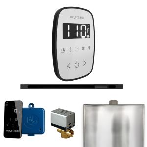 BFLWHMB - Mr Steam ButlerFlex Steam Shower Pkg w/TempoFlex Control and Linear Steamhead in White Matte Black