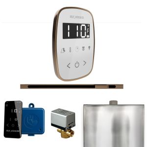 BFLWHNB - Mr Steam ButlerFlex Steam Shower w/TempoFlex Control and Linear Steamhead in White Nouveau Bronze