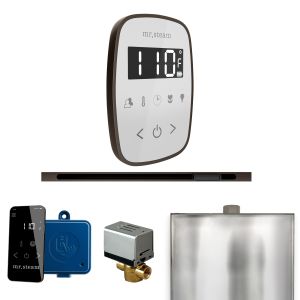 BFLWHOB - Mr Steam ButlerFlex Steam Shower Pkg w/TempoFlex Control and Linear Steamhead in White OilRubBronze