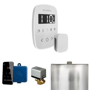 BFWHWH - Mr Steam ButlerFlex Steam Shower Control Package with TempoFlex Control and Steamhead in White