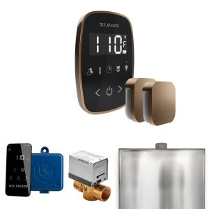 BFXBKNB - Mr Steam ButlerFlex Max Steam Shower Pkg w/TempoFlex Control and Steamhead in Black Nouveau Bronze