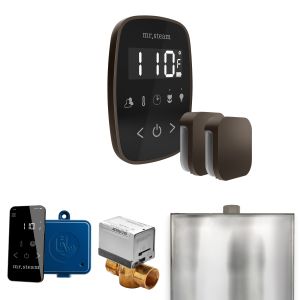 BFXBKOB - Mr Steam ButlerFlex Max Steam Shower Pkg w/TempoFlex Control and Steamhead in Black OilRubBronze