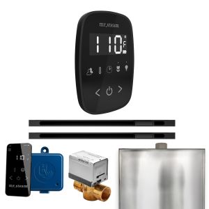 BFXLBKMB - Mr Steam ButlerFlex Max Steam Shower w/TempoFlex Control and Linear Steamhead in Black Matte Black
