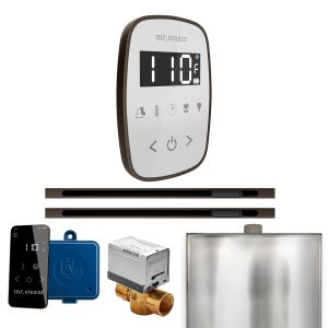 BFXLWHOB - Mr Steam ButlerFlex Max Steam Shower w/TempoFlex Control and Linear Steamhead in White OilRubBronze