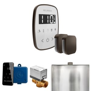 BFXWHOB - Mr Steam ButlerFlex Max Steam Shower Pkg w/TempoFlex Control and Steamhead in White OilRubBronze