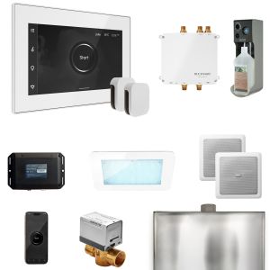 BLS1-WHXWH - Mr Steam Bliss Max Steam Shower Control Package with iSteamX Control and Steamhead in White