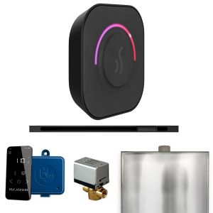 BTLMB - Mr Steam ButlerTouch Steam Shower Pkg w/TempoTouch Control and Linear Steamhead in Matte Black