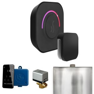 BTMB - Mr Steam ButlerTouch Steam Shower Ctrl Pkg w/TempoTouch Control and Steamhead in Matte Black