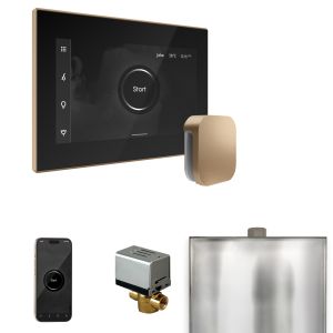 BXBKBB - Mr Steam XButler Steam Shower Ctrl Pkg w/iSteamX Control and Steamhead in Black Brushed Bronze