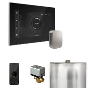 BXBKBN - Mr Steam XButler Steam Shower Ctrl Pkg w/iSteamX Control and Steamhead in Black Brushed Nickel