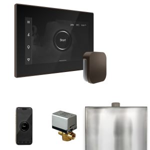 BXBKOB - Mr Steam XButler Steam Shower Ctrl Pkg w/iSteamX Control and Steamhead in Black OilRubBronze