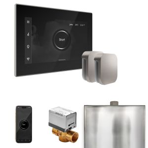 BXXBKBN - Mr Steam XButler Max Steam Shower Ctrl Pkg w/iSteamX Control and Steamhead in Black Brushed Nickel