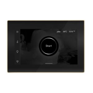 ISXBKPB - Mr Steam iSteamX Steam Shower Control and Steamhead in Black Polished Brass