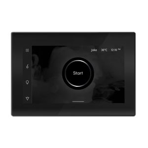 ISXBKST - Mr Steam iSteamX Steam Shower Control and Steamhead in Black Satin Steel