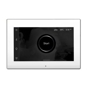 ISXWHBL - Mr Steam iSteamX Steam Shower Control and Steamhead in White Brilliant Black