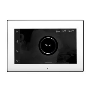 ISXWHMB - Mr Steam iSteamX Steam Shower Control and Steamhead in White Matte Black