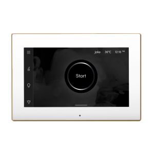 ISXWHPG - Mr Steam iSteamX Steam Shower Control and Steamhead in White Polished Gold