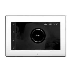ISXWHST - Mr Steam iSteamX Steam Shower Control and Steamhead in White Satin Steel