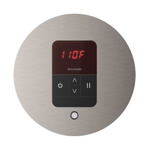 ITRDBN - Mr Steam iTempo Round Steam Shower Control and Steamhead in Brushed Nickel