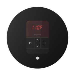 ITRDMB - Mr Steam iTempo Round Steam Shower Control and Steamhead in Matte Black
