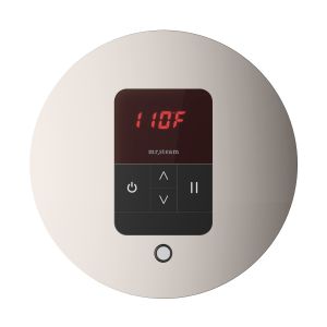 ITRDPN - Mr Steam iTempo Round Steam Shower Control and Steamhead in Polished Nickel