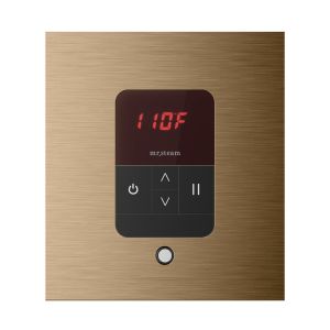 ITSQBB - Mr Steam iTempo Square Steam Shower Control and Steamhead in Brushed Bronze