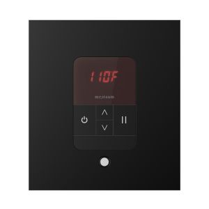 ITSQMB - Mr Steam iTempo Square Steam Shower Control and Steamhead in Matte Black