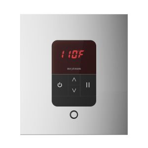 ITSQPC - Mr Steam iTempo Square Steam Shower Control and Steamhead in Polished Chrome
