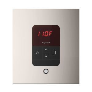ITSQPN - Mr Steam iTempo Square Steam Shower Control and Steamhead in Polished Nickel