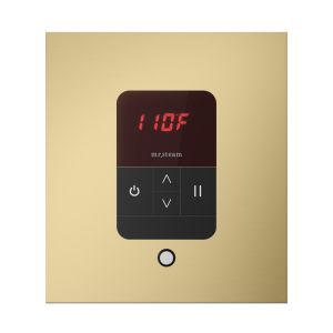 ITSQSB - Mr Steam iTempo Square Steam Shower Control and Steamhead in Satin Brass