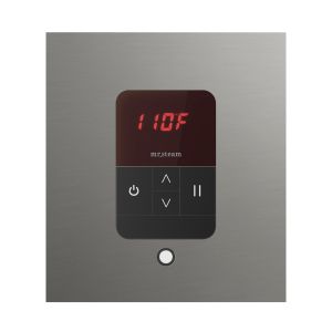 ITSQST - Mr Steam iTempo Square Steam Shower Control and Steamhead in Satin Steel