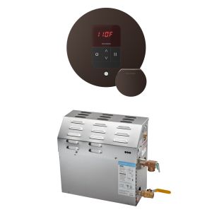 R05C10AD0000 - Mr Steam MS 5kW (5000W) Steam Shower Generator Package w/round iTempo Control in OilRubbed Bronze