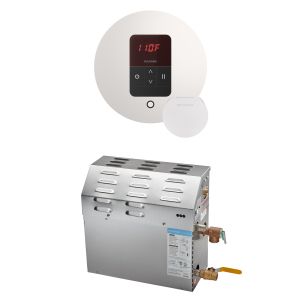 R10C10AN0000 - Mr Steam MS 10kW (10000W) Steam Shower Generator Package w/round iTempo Control in White