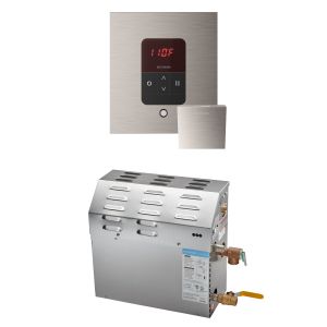 R05C10BB0000 - Mr Steam MS 5kW (5000W) Steam Shower Generator Package w/square iTempo Control in Brushed Nickel