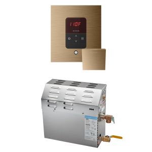 R06C10BE0000 - Mr Steam MS 6kW (6000W) Steam Shower Generator Package w/square iTempo Control in Brushed Bronze