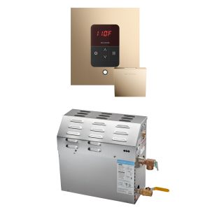 R05C10BM0000 - Mr Steam MS 5kW (5000W) Steam Shower Generator Package w/square iTempo Control in Polished Gold