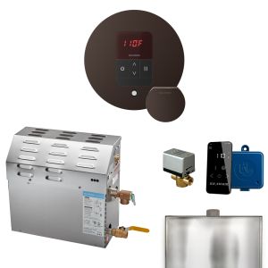R06C1AAD0000 - Mr Steam MS 6kW (6000W) Steam Shower Generator Package w/round iTempo Control in OilRubbed Bronze