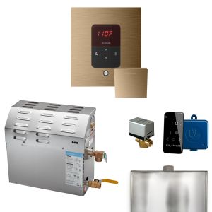 R06C1ABE0000 - Mr Steam MS 6kW (6000W) Steam Shower Generator Package w/square iTempo Control in Brushed Bronze