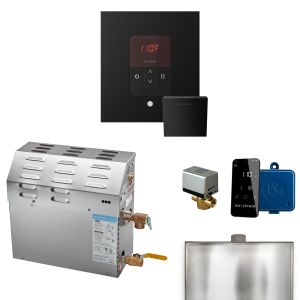 R10C1ABI0000 - Mr Steam MS 10kW (10000W) Steam Shower Generator Package w/square iTempo Control in Matte Black